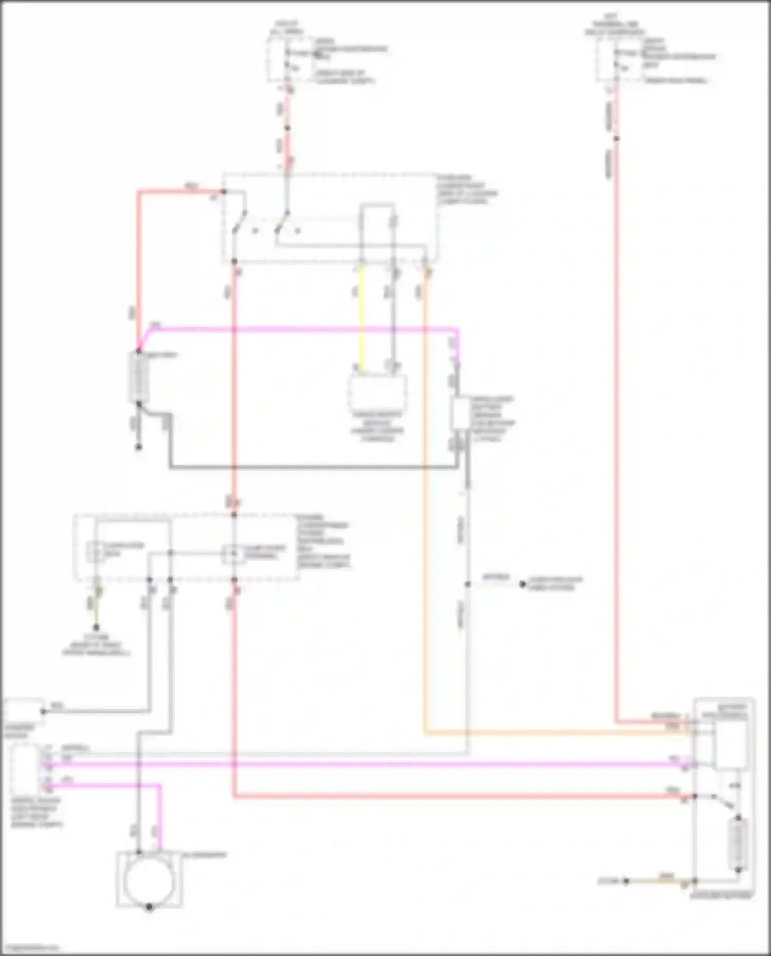 8 series BMW G14/G15 facelift (2022-2024): Charging circuit, w/ dual storage system