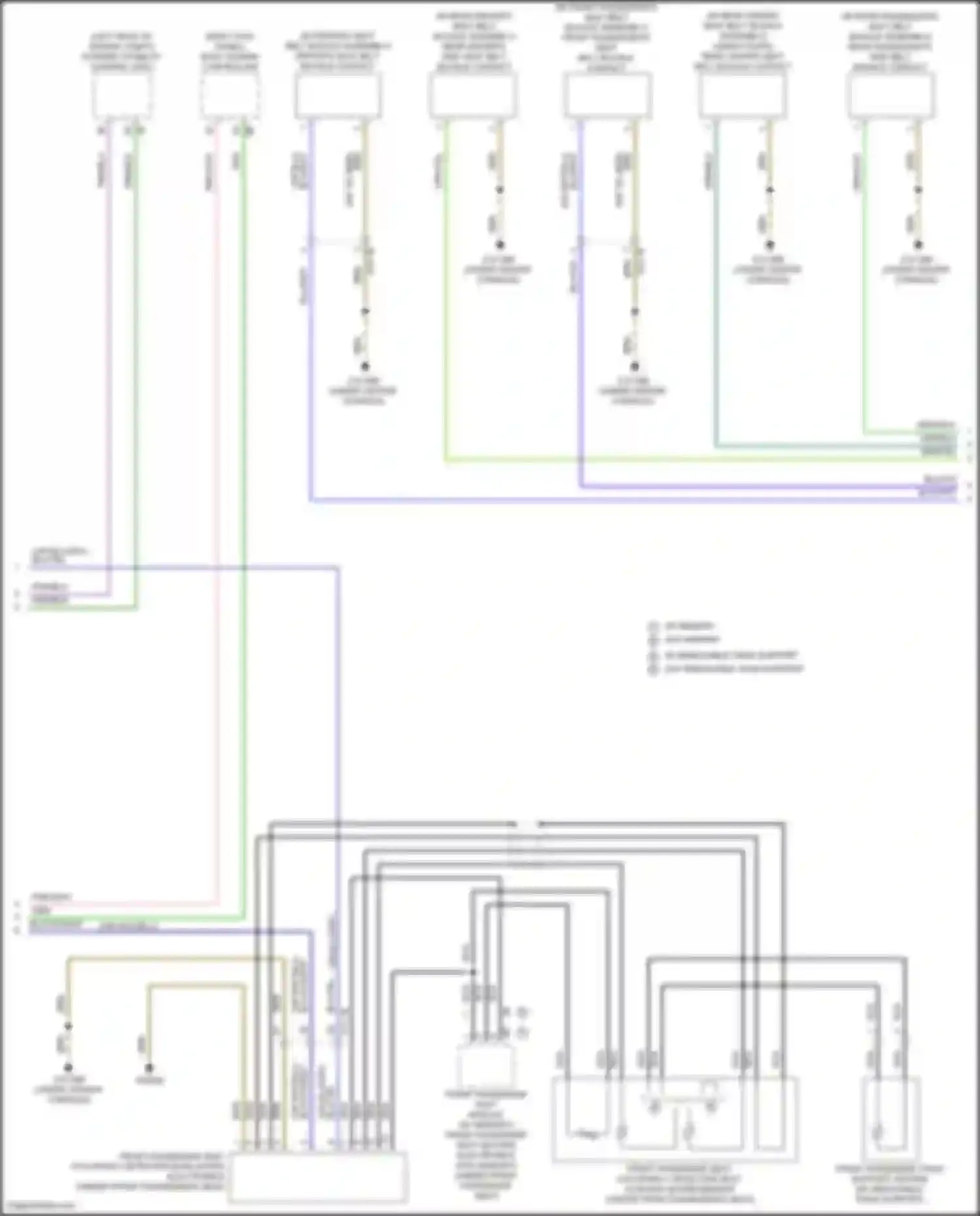 8 series BMW G14/G15 facelift (2022-2024): Supplemental restraints circuit (2 of 4)