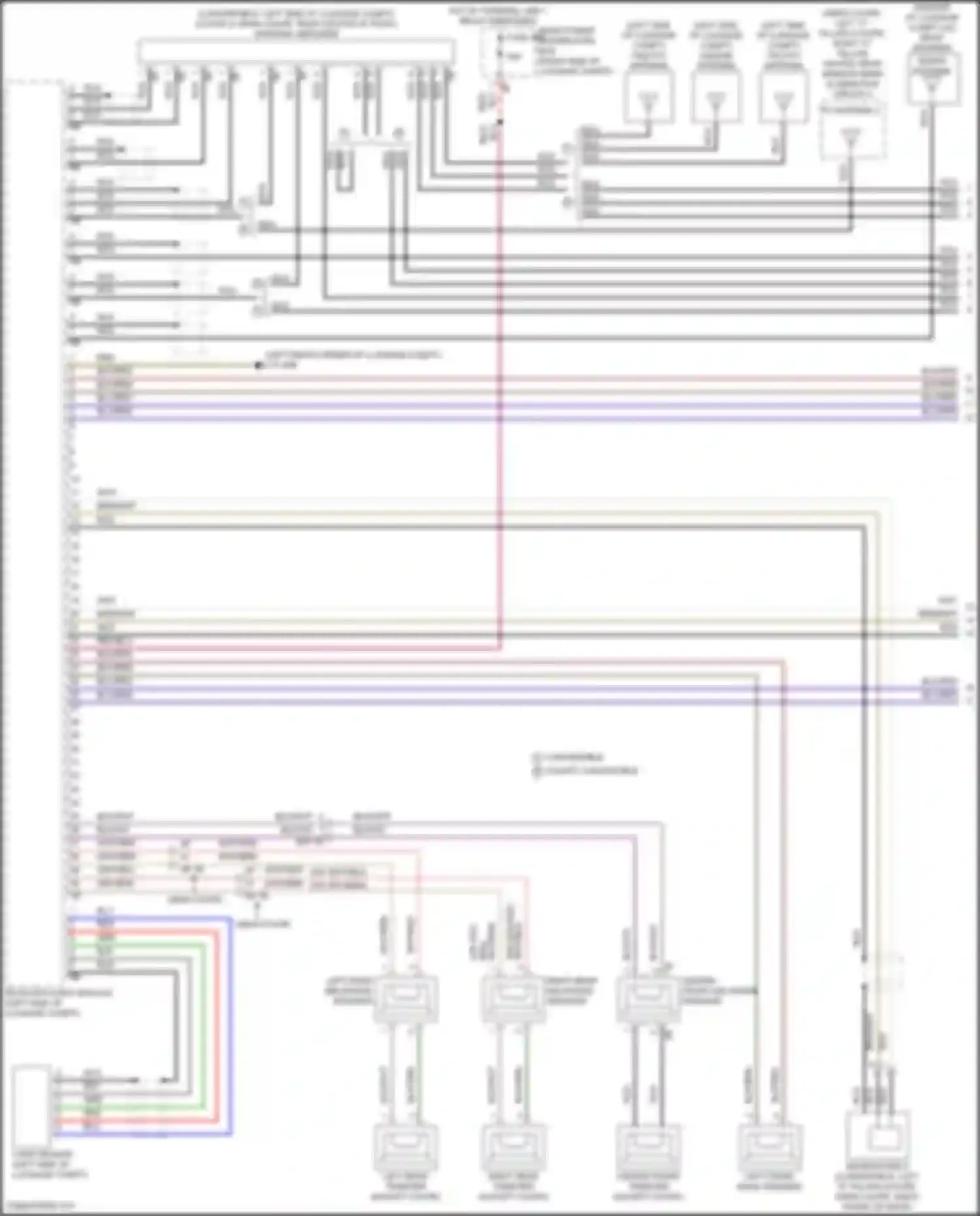 Wiring diagram center front tweeter for BMW 8 series G14/G15 facelift (2022-2024) (1 of 2)