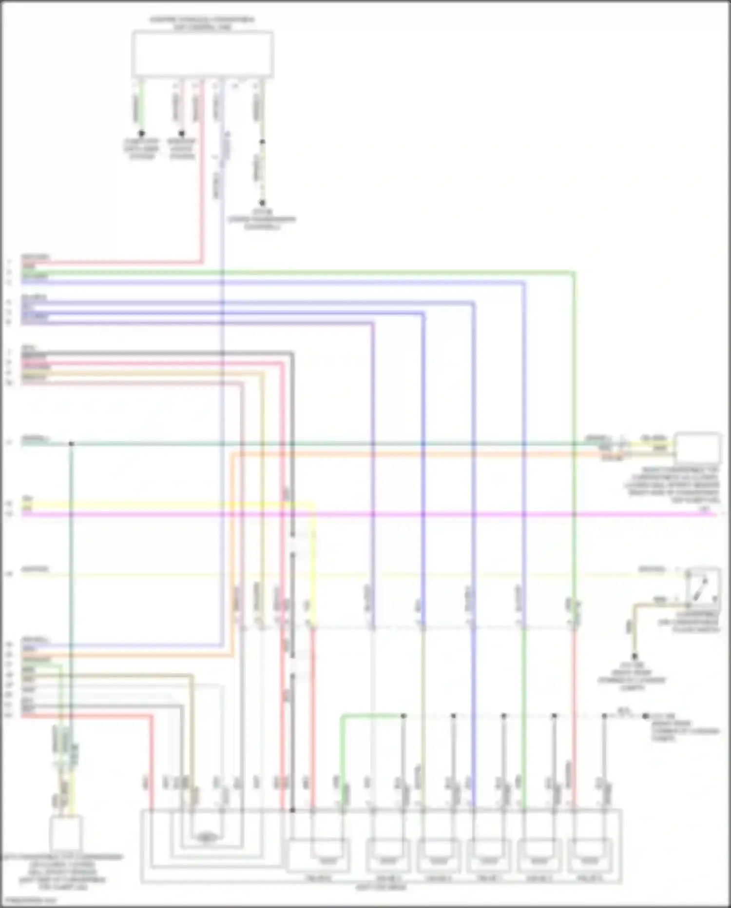 Wiring diagram convertible top compartment floor switch for BMW 8 series G14/G15 facelift (2022-2024) (2 of 2)