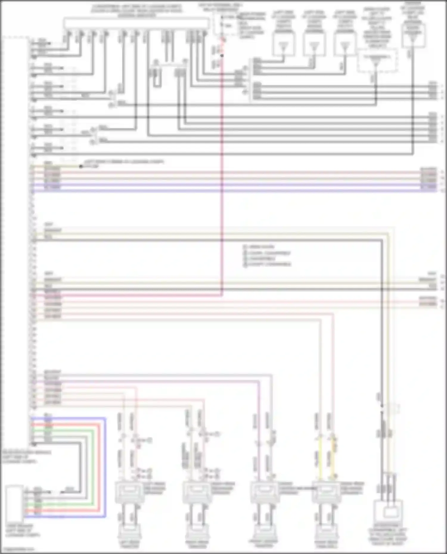 Wiring diagram front center tweeter for BMW 8 series G14/G15 facelift (2022-2024) (2 of 4)