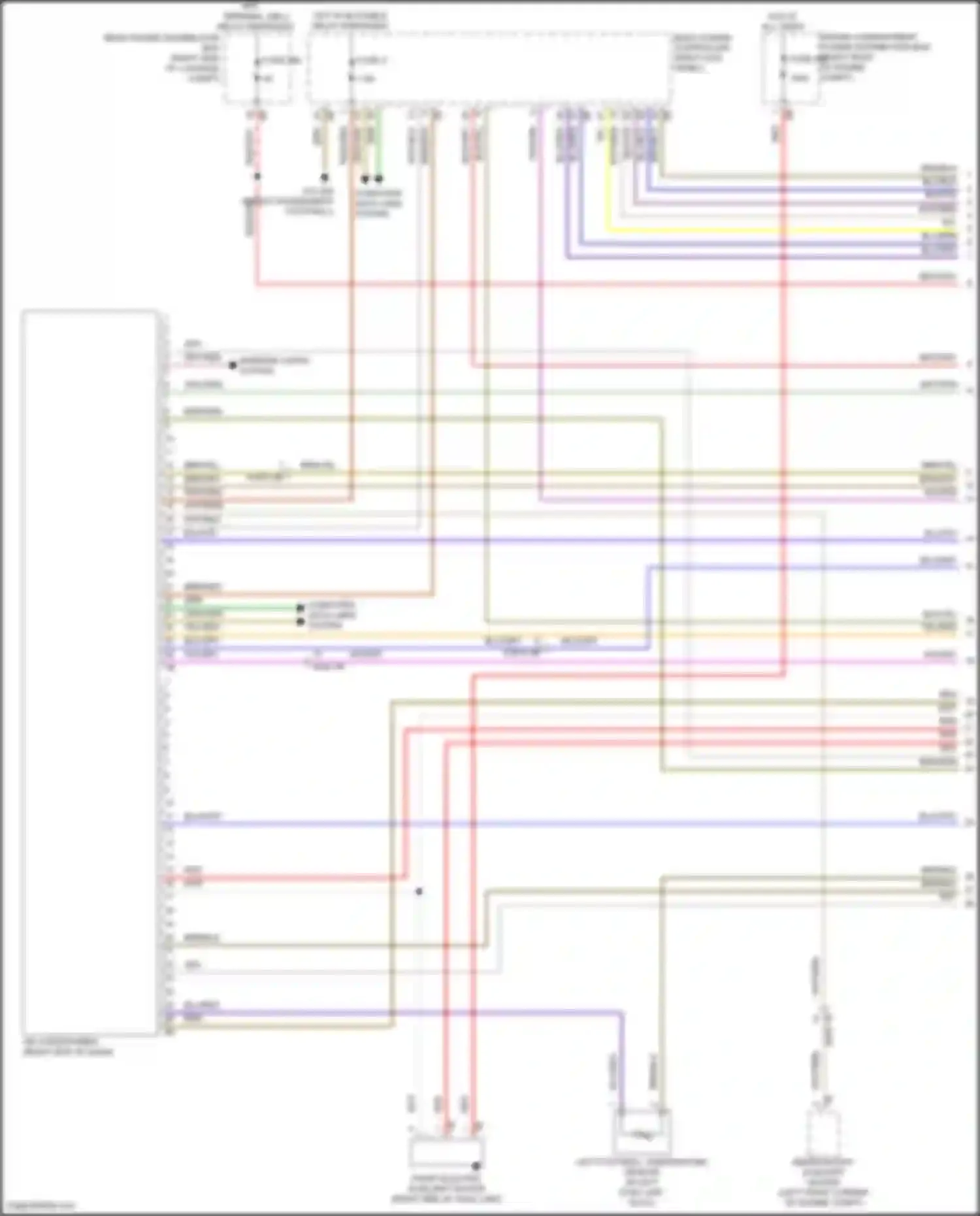 Wiring diagram front electric auxiliary heater for BMW 8 series G14/G15 facelift (2022-2024) (2 of 3)
