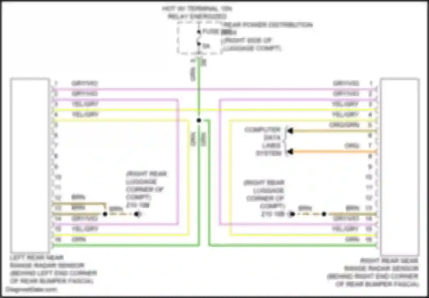 Wiring diagram fuse 210 for BMW 8 series G14/G15 facelift (2022-2024) (2 of 3)