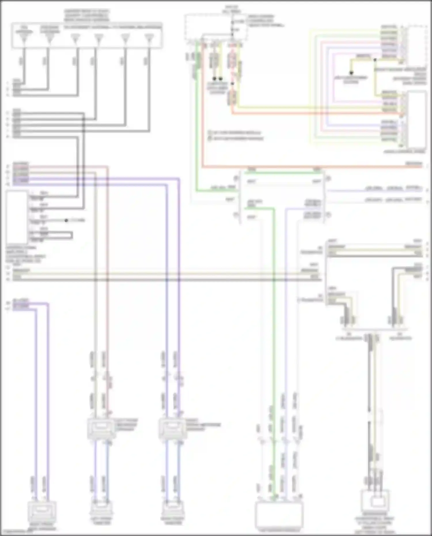 Wiring diagram left front mid-range speaker for BMW 8 series G14/G15 facelift (2022-2024) (1 of 6)