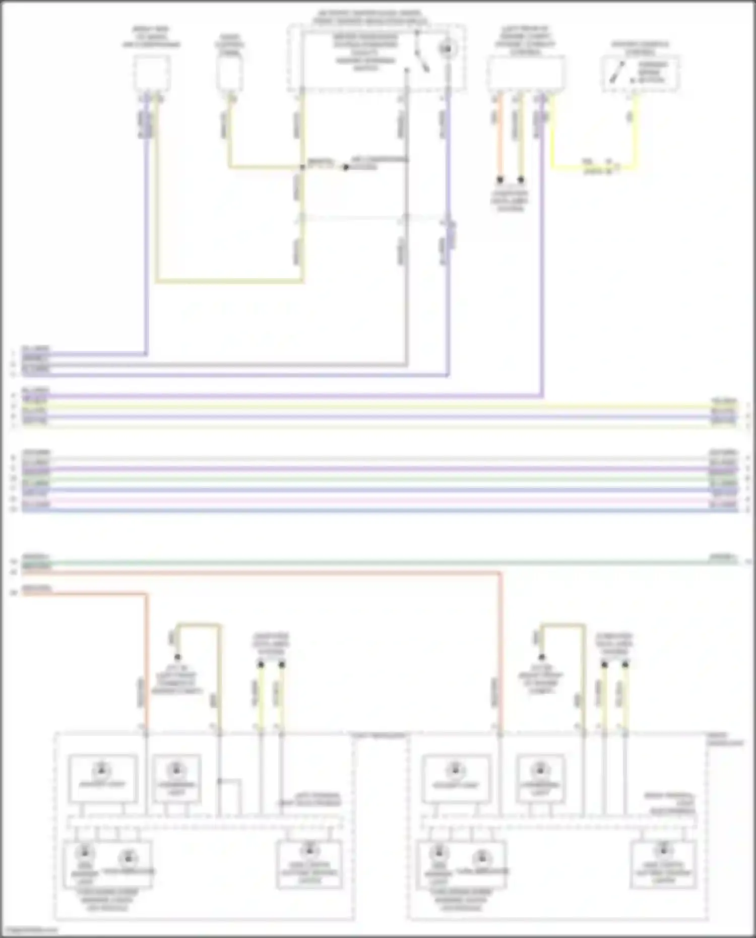 Wiring diagram left frontal light electronics for BMW 8 series G14/G15 facelift (2022-2024) (1 of 2)