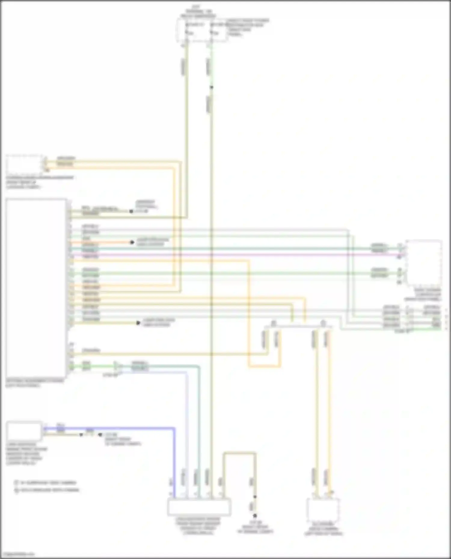 Wiring diagram parking maneuvering assistant for BMW 8 series G14/G15 facelift (2022-2024) (2 of 6)