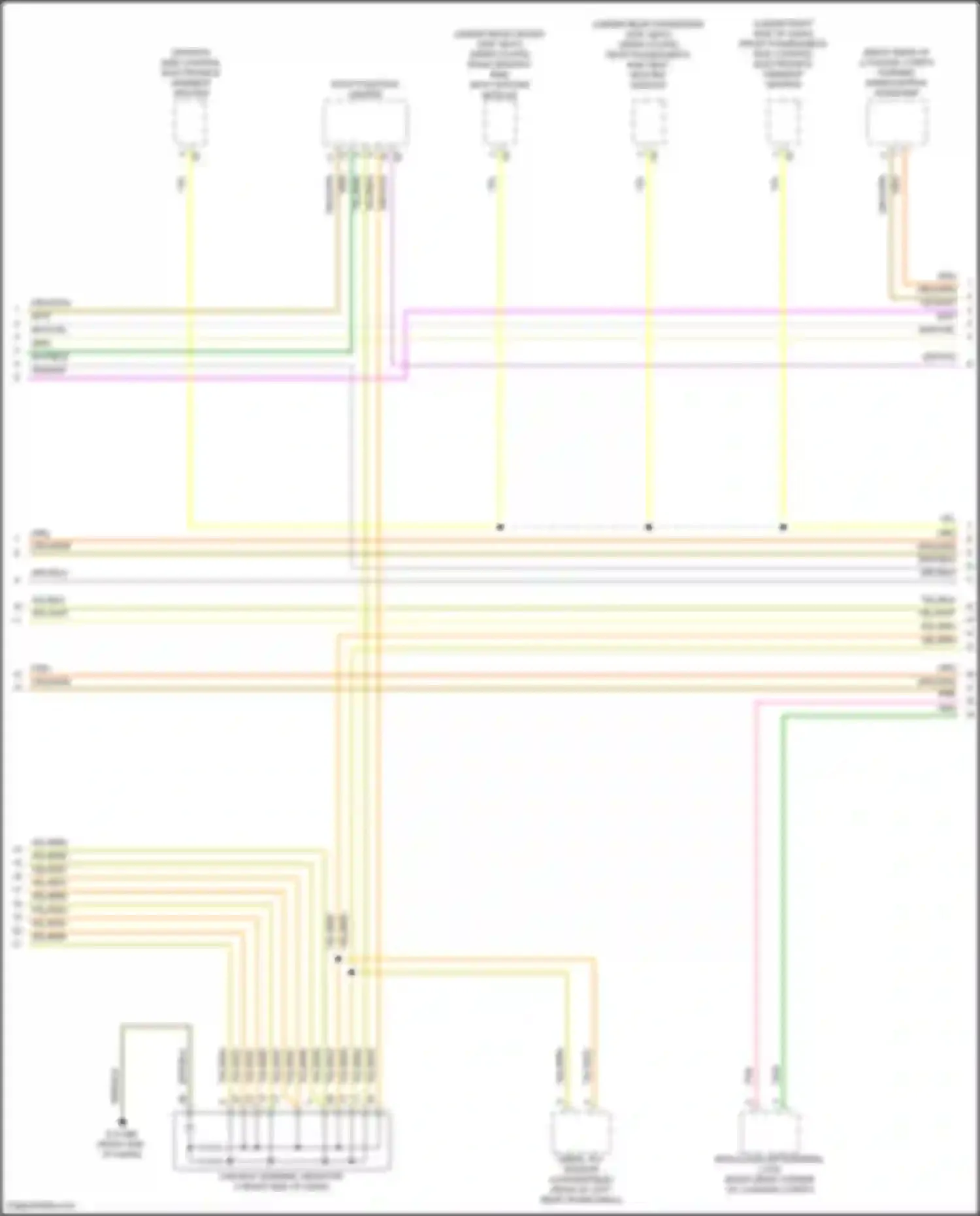 Wiring diagram rear passenger's side seat heating module for BMW 8 series G14/G15 facelift (2022-2024) (2 of 3)