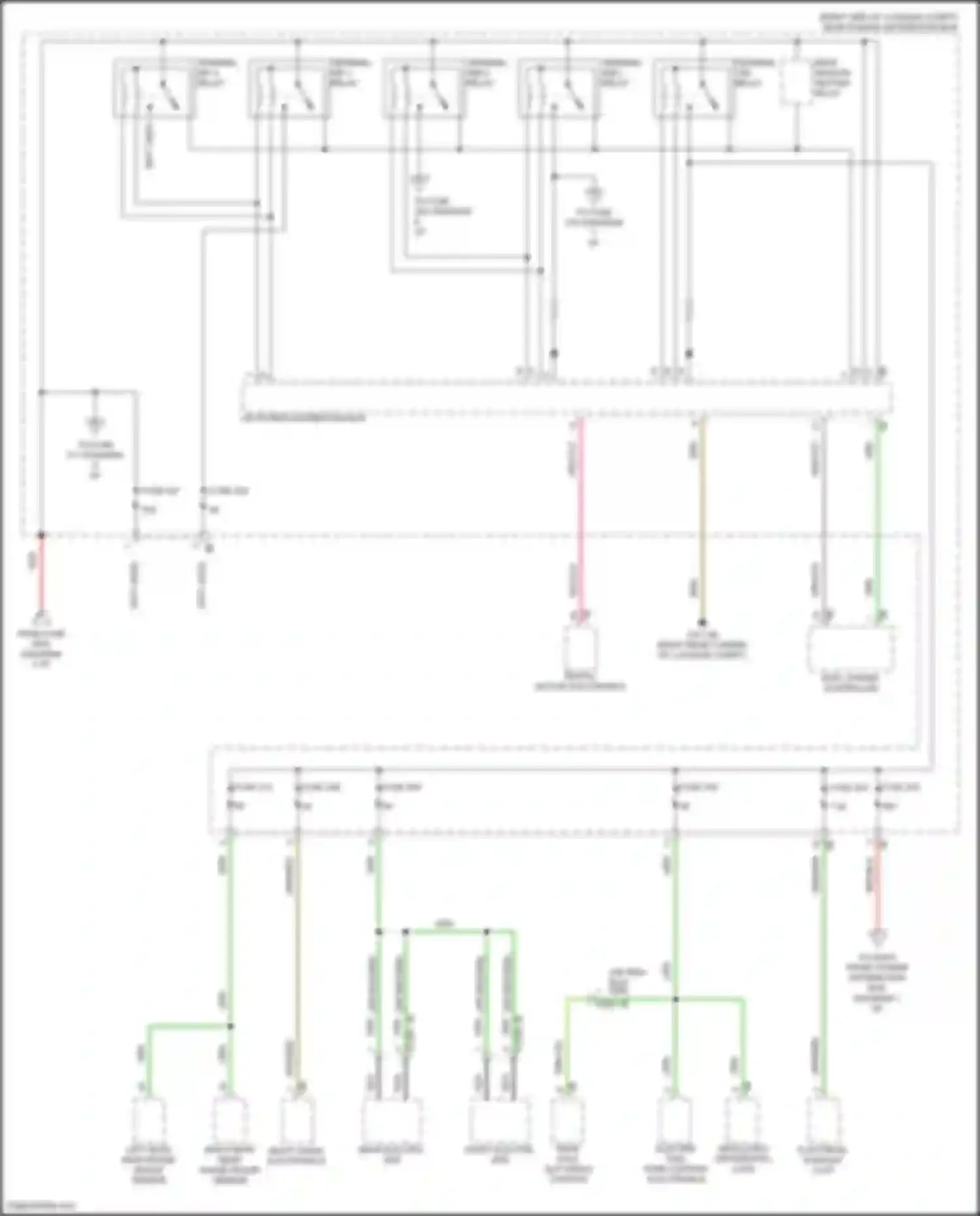 Wiring diagram regulated differential lock for BMW 8 series G14/G15 facelift (2022-2024) (3 of 5)