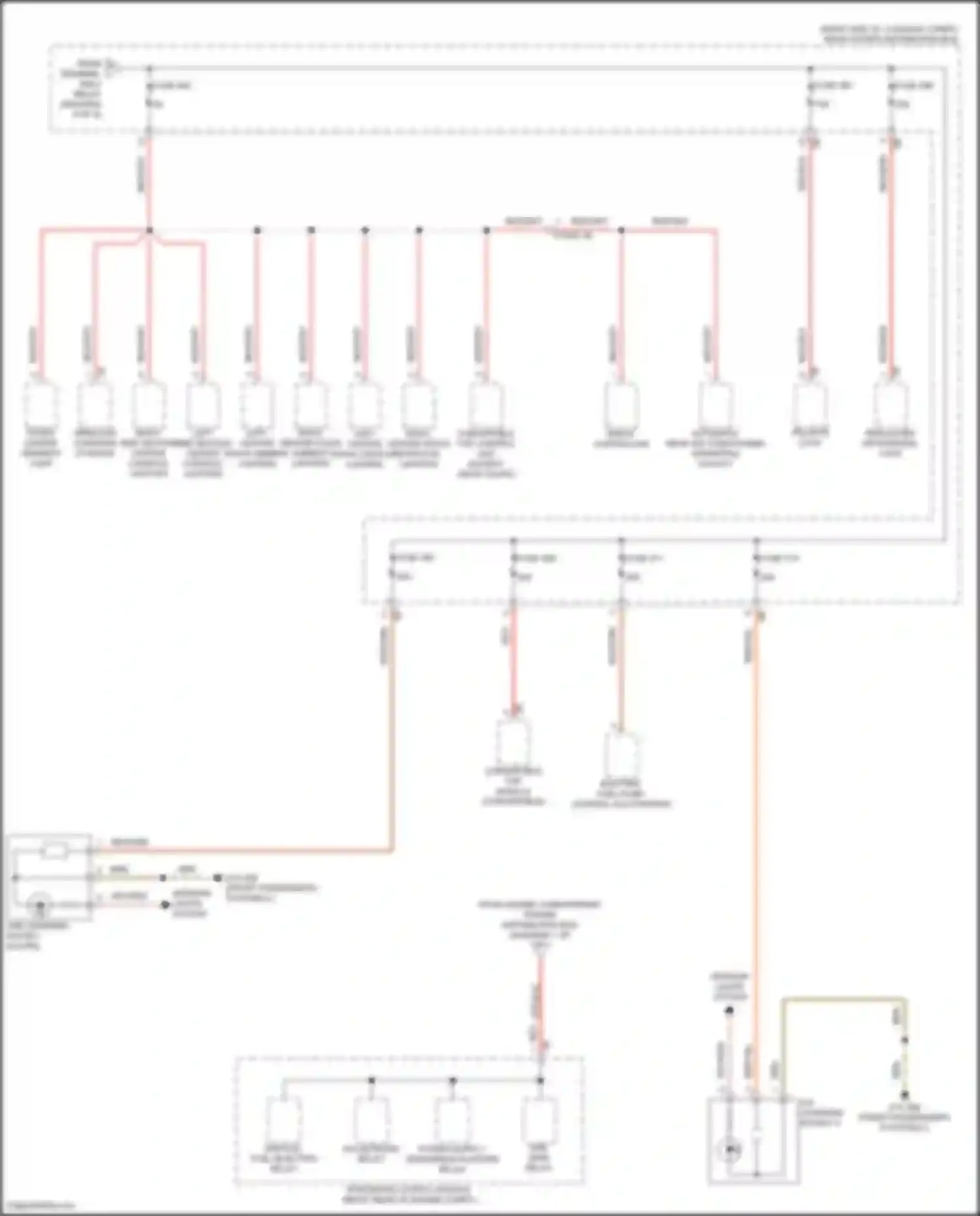 Wiring diagram right center stack contour lighting for BMW 8 series G14/G15 facelift (2022-2024) (4 of 4)