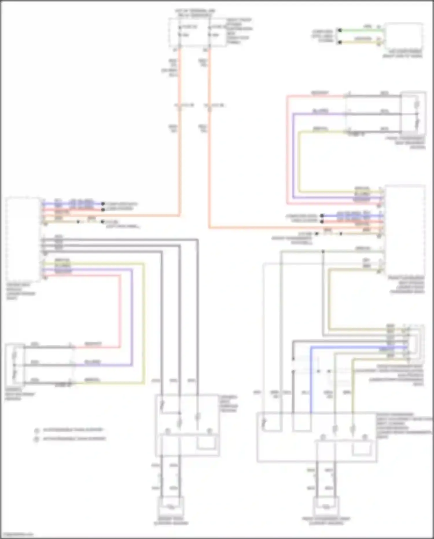Wiring diagram w/ extendable thigh support for BMW 8 series G14/G15 facelift (2022-2024) (1 of 1)