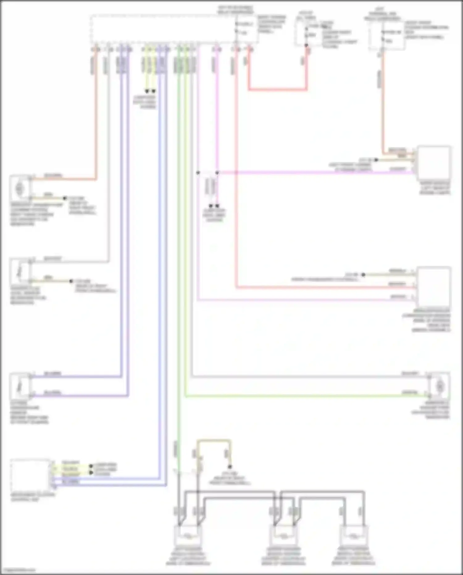 Wiring diagram wiper module for BMW 8 series G14/G15 facelift (2022-2024) (5 of 5)