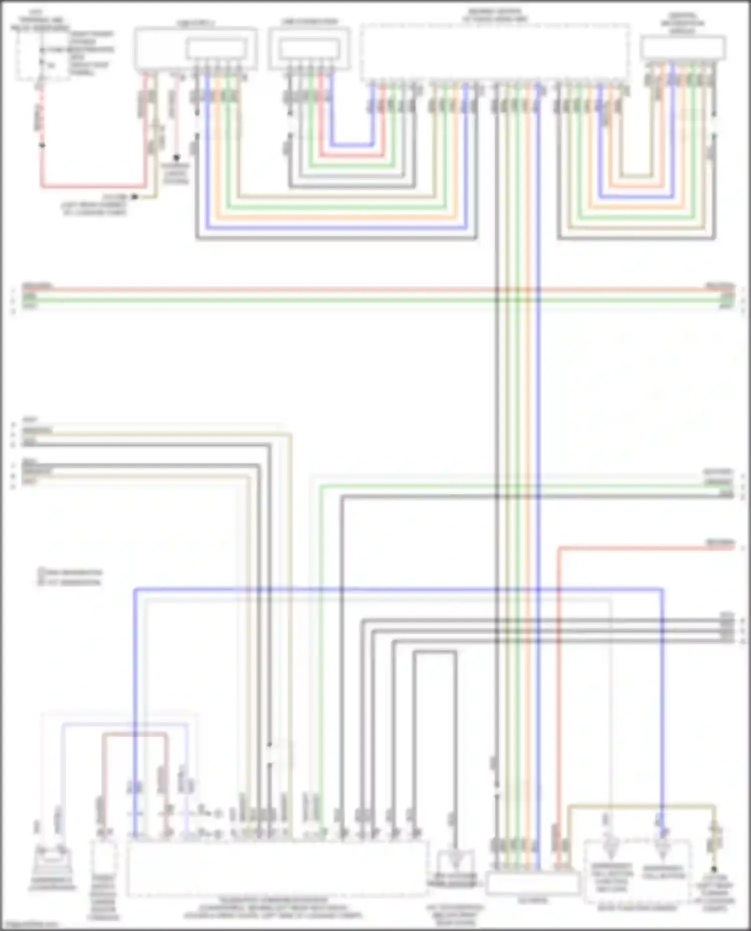 8 series BMW G14/G15 (2018-2022): Navigation circuit, high level (3 of 6)