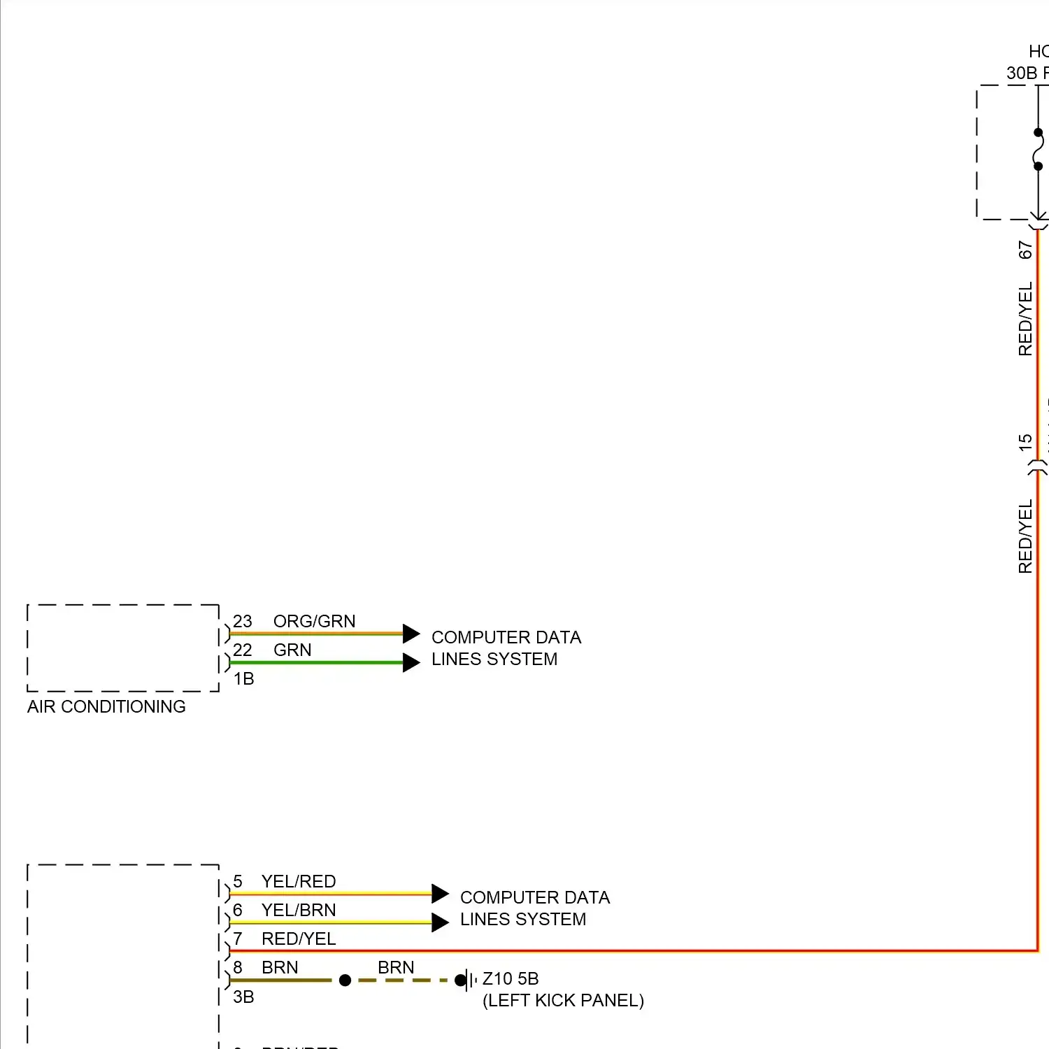 demo - Front seat ventilation circuit (1 of 2) Front seat ventilation circuit (1 of 2)