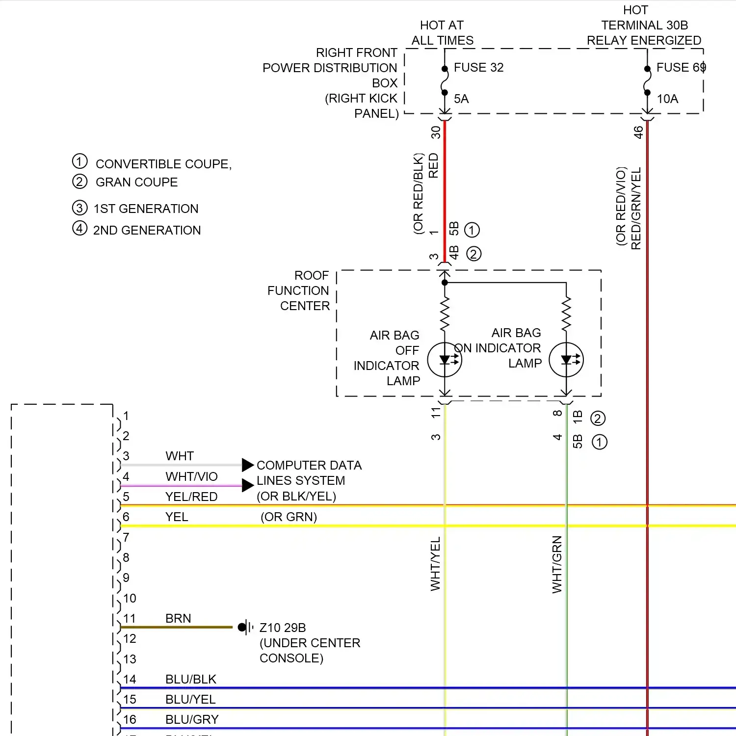 demo - Supplemental restraints circuit (1 of 4) Supplemental restraints circuit (1 of 4)