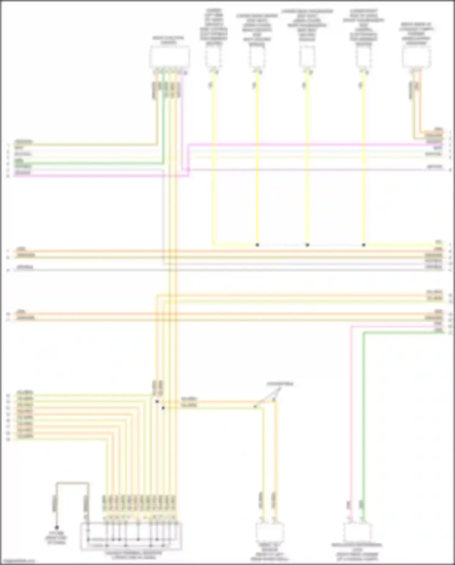 Wiring diagram driver's side control electronics for armrest heating for BMW 8 series G14/G15 (2018-2022) (2 of 3)