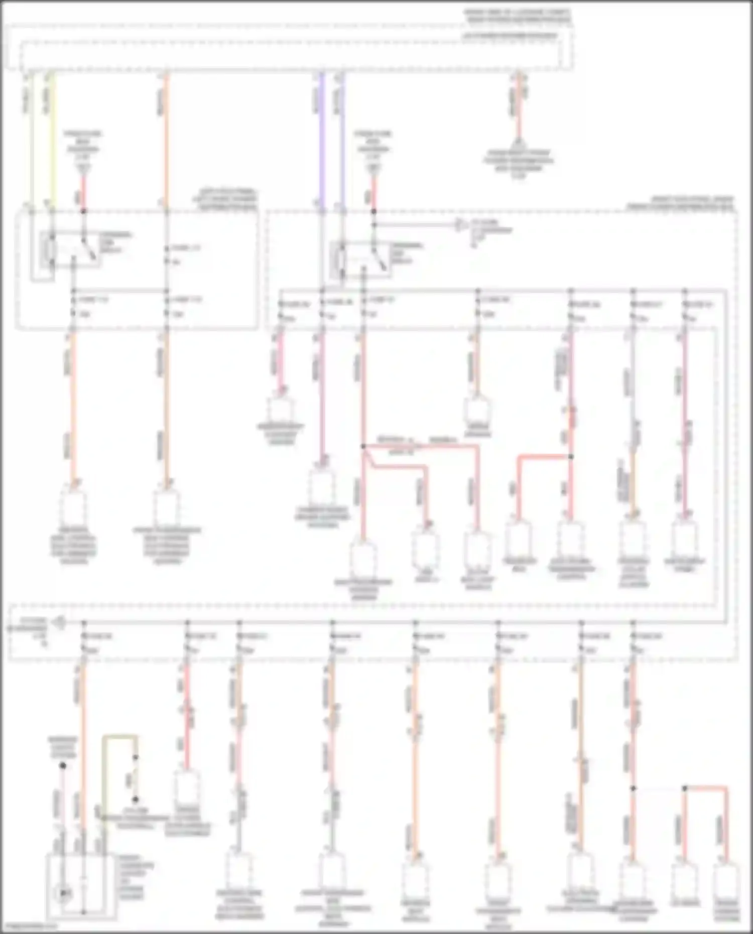 Wiring diagram electronic transmission control for BMW 8 series G14/G15 (2018-2022) (5 of 6)