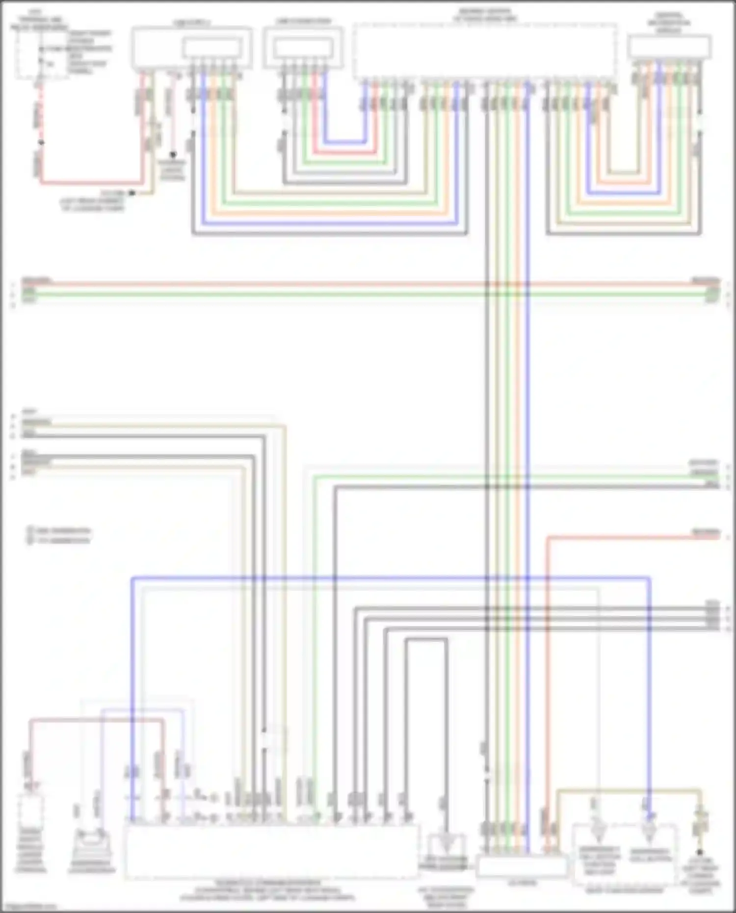Wiring diagram emergency loudspeaker for BMW 8 series G14/G15 (2018-2022) (1 of 6)