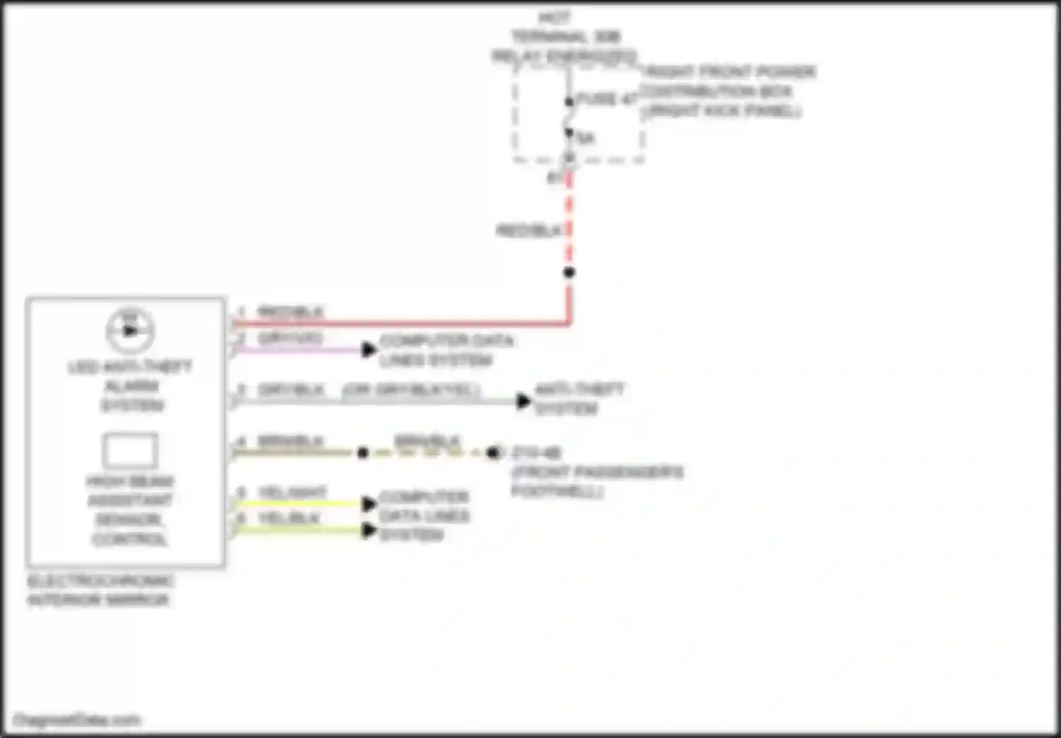 Wiring diagram gry/vio for BMW 8 series G14/G15 (2018-2022) (8 of 20)