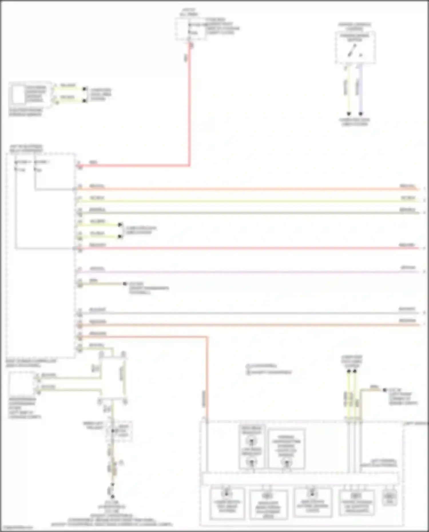 Wiring diagram high beam assistant sensor, control for BMW 8 series G14/G15 (2018-2022) (1 of 2)