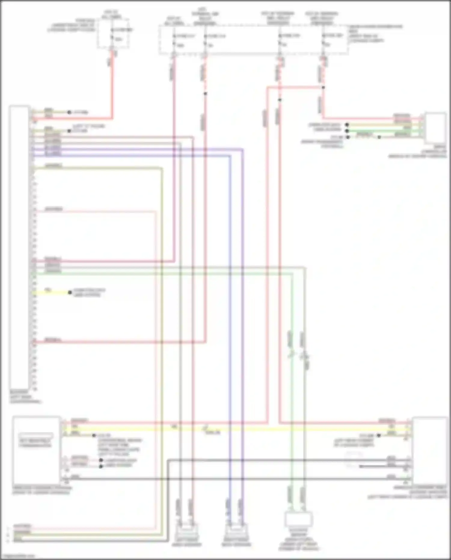 Wiring diagram hot at all times fuse box for BMW 8 series G14/G15 (2018-2022) (2 of 4)