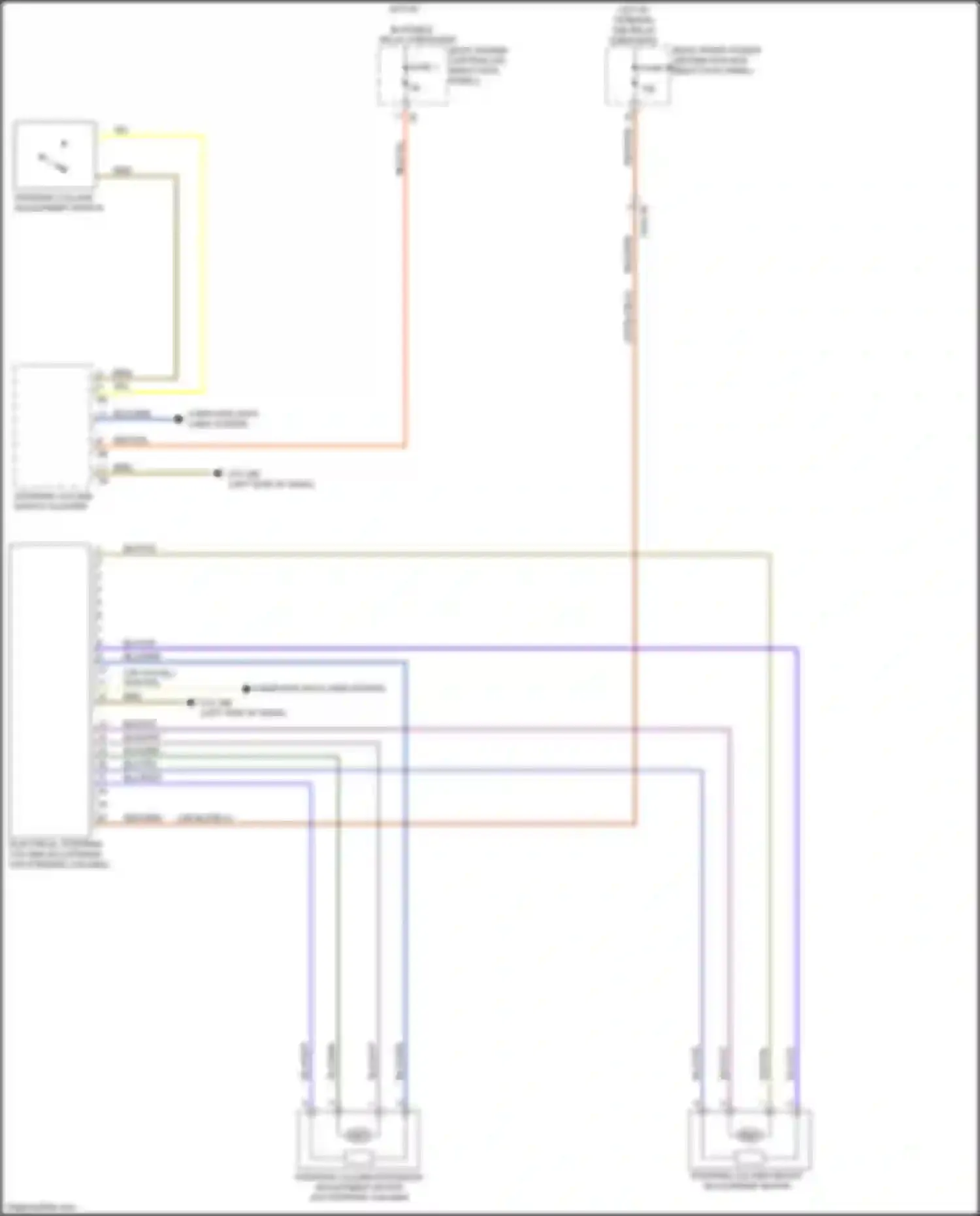 Wiring diagram hot w/ bi-stable relay energized for BMW 8 series G14/G15 (2018-2022) (10 of 20)