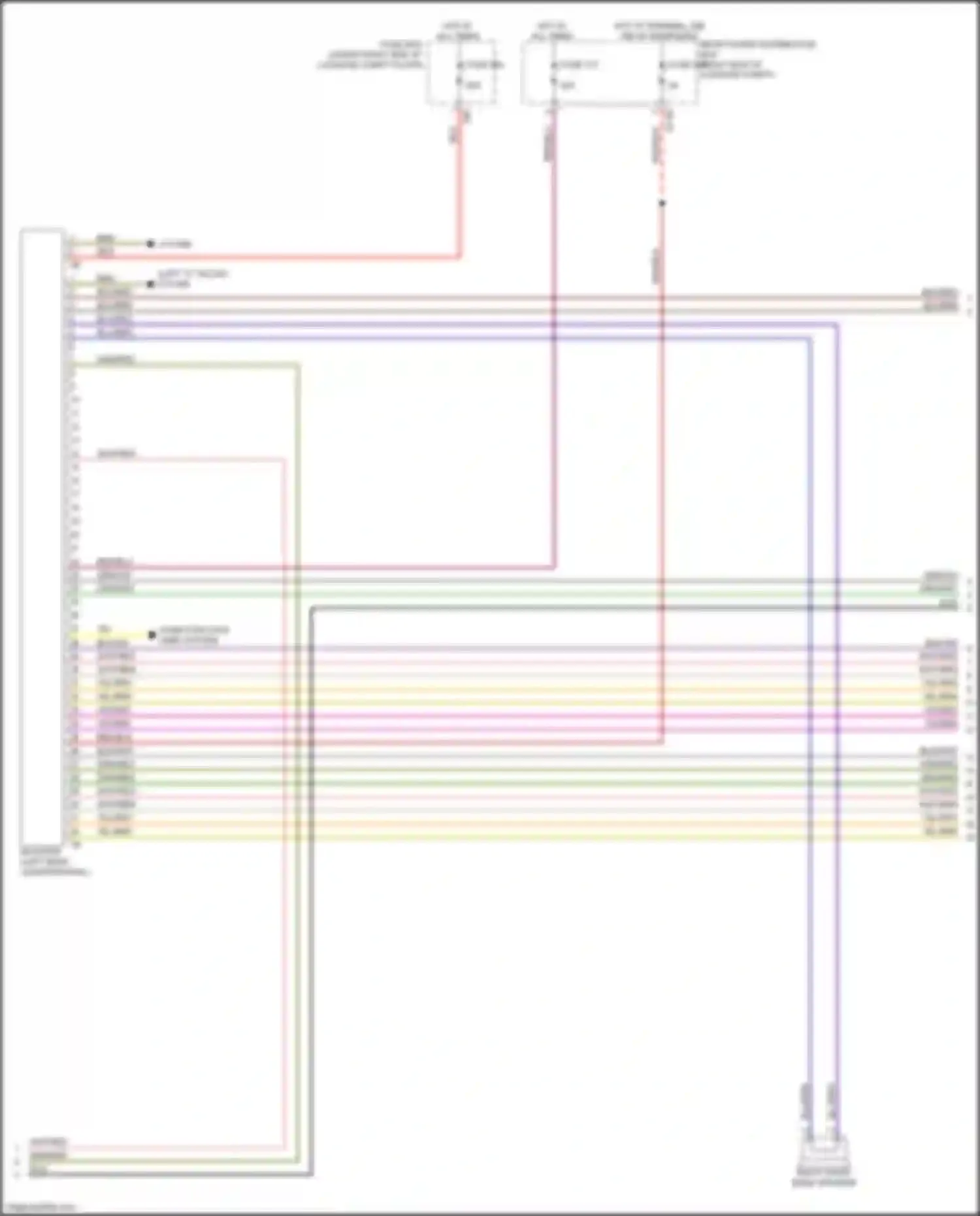 Wiring diagram left "c" pillar) for BMW 8 series G14/G15 (2018-2022) (1 of 6)