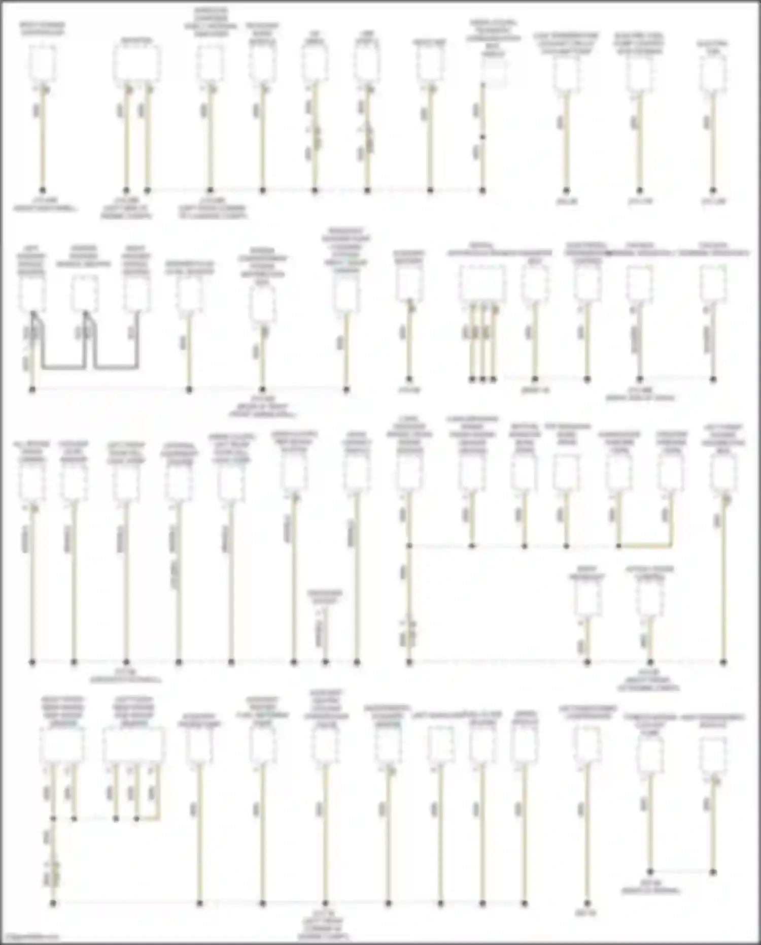 Wiring diagram left front power distribution box for BMW 8 series G14/G15 (2018-2022) (2 of 3)