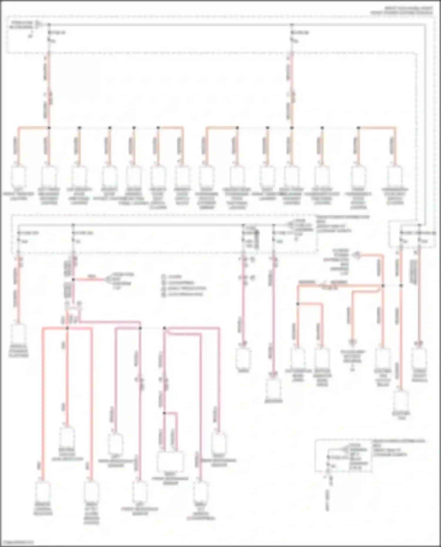 Wiring diagram left front tweeter lighting for BMW 8 series G14/G15 (2018-2022) (3 of 3)