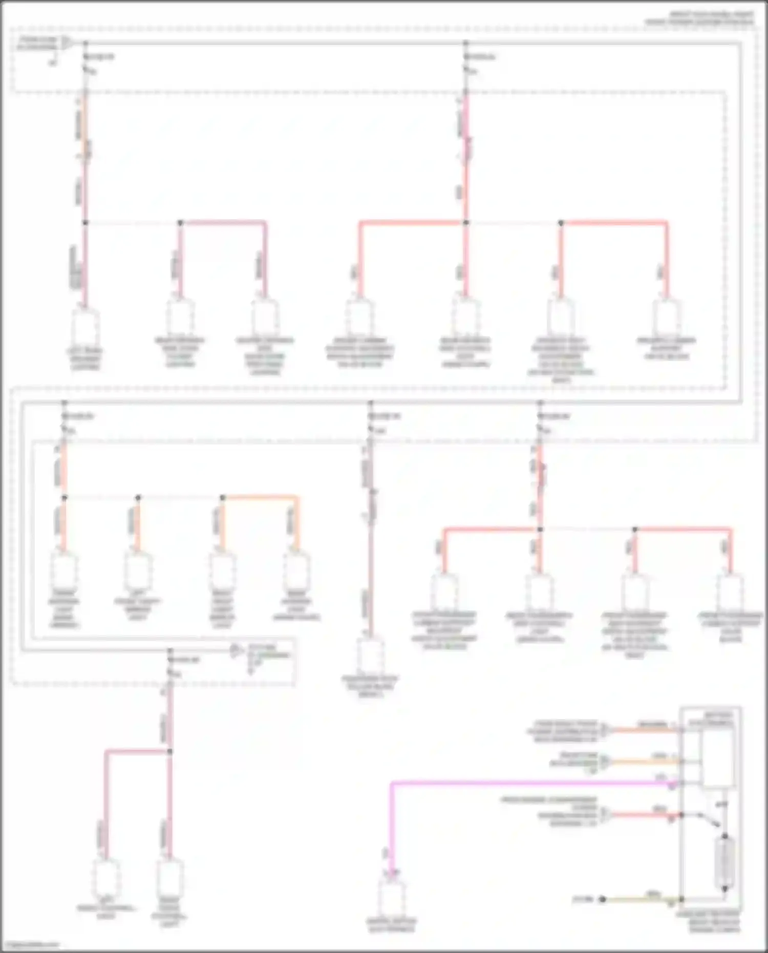 Wiring diagram left rear speaker lighting for BMW 8 series G14/G15 (2018-2022) (3 of 3)