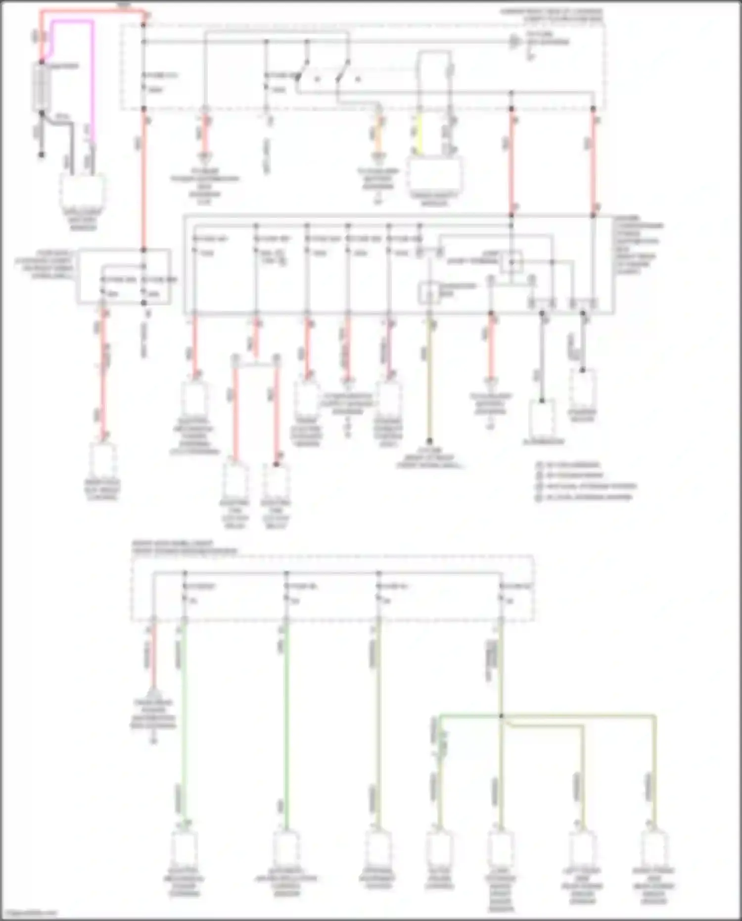 Wiring diagram optional equipment system for BMW 8 series G14/G15 (2018-2022) (4 of 4)