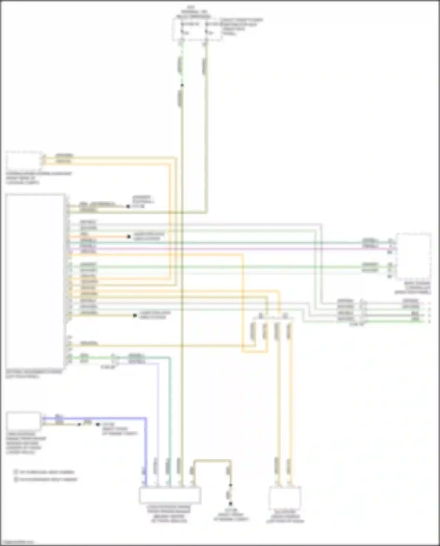 Wiring diagram parking maneuvering assistant for BMW 8 series G14/G15 (2018-2022) (2 of 6)