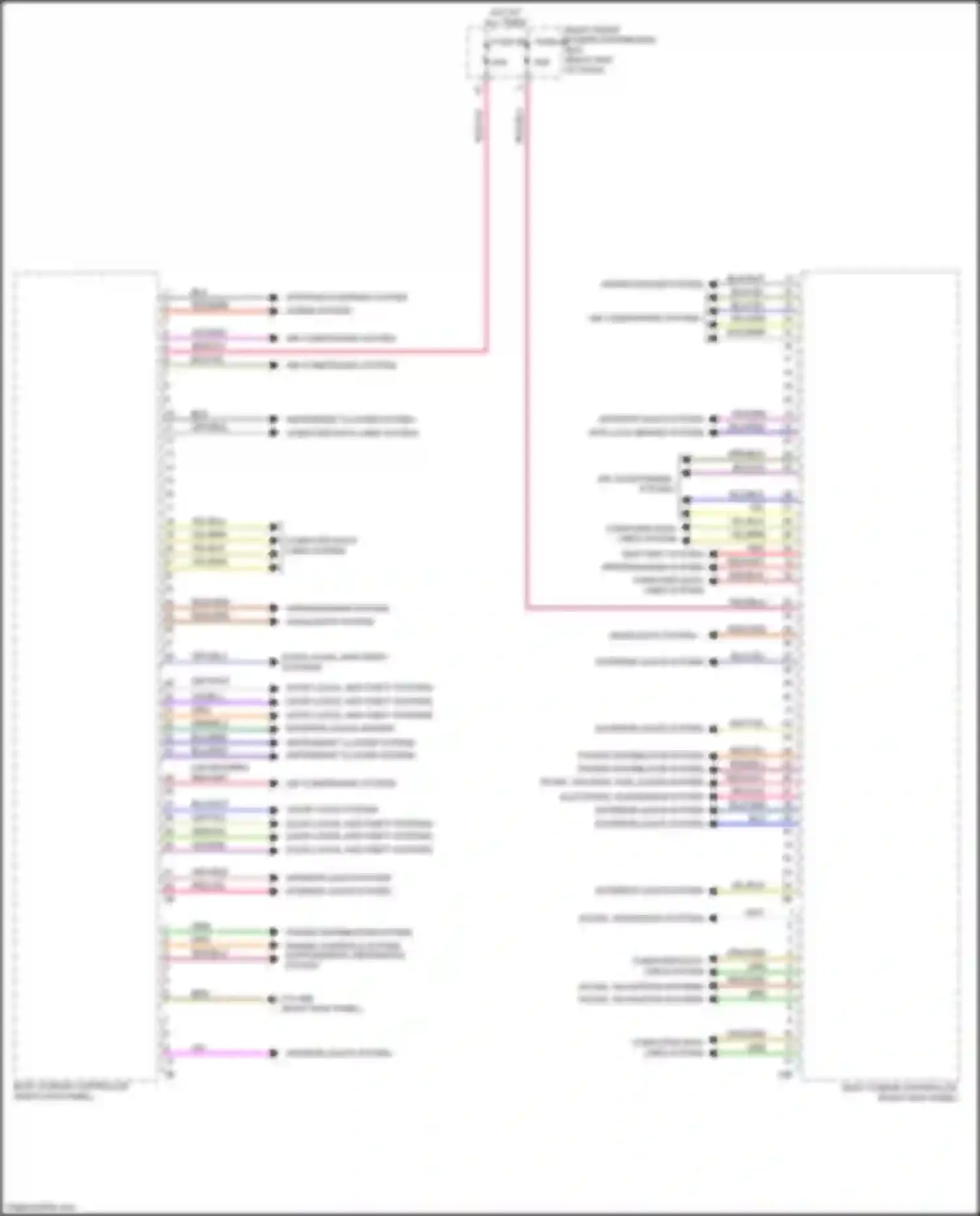 Wiring diagram right end of dash) for BMW 8 series G14/G15 (2018-2022) (1 of 5)