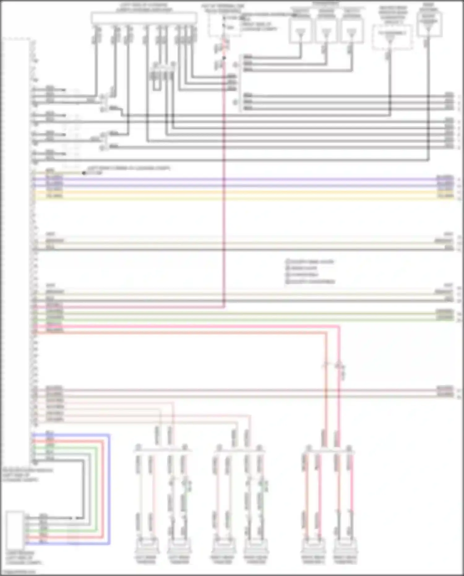 Wiring diagram right rear tweeter 2 for BMW 8 series G14/G15 (2018-2022) (1 of 4)