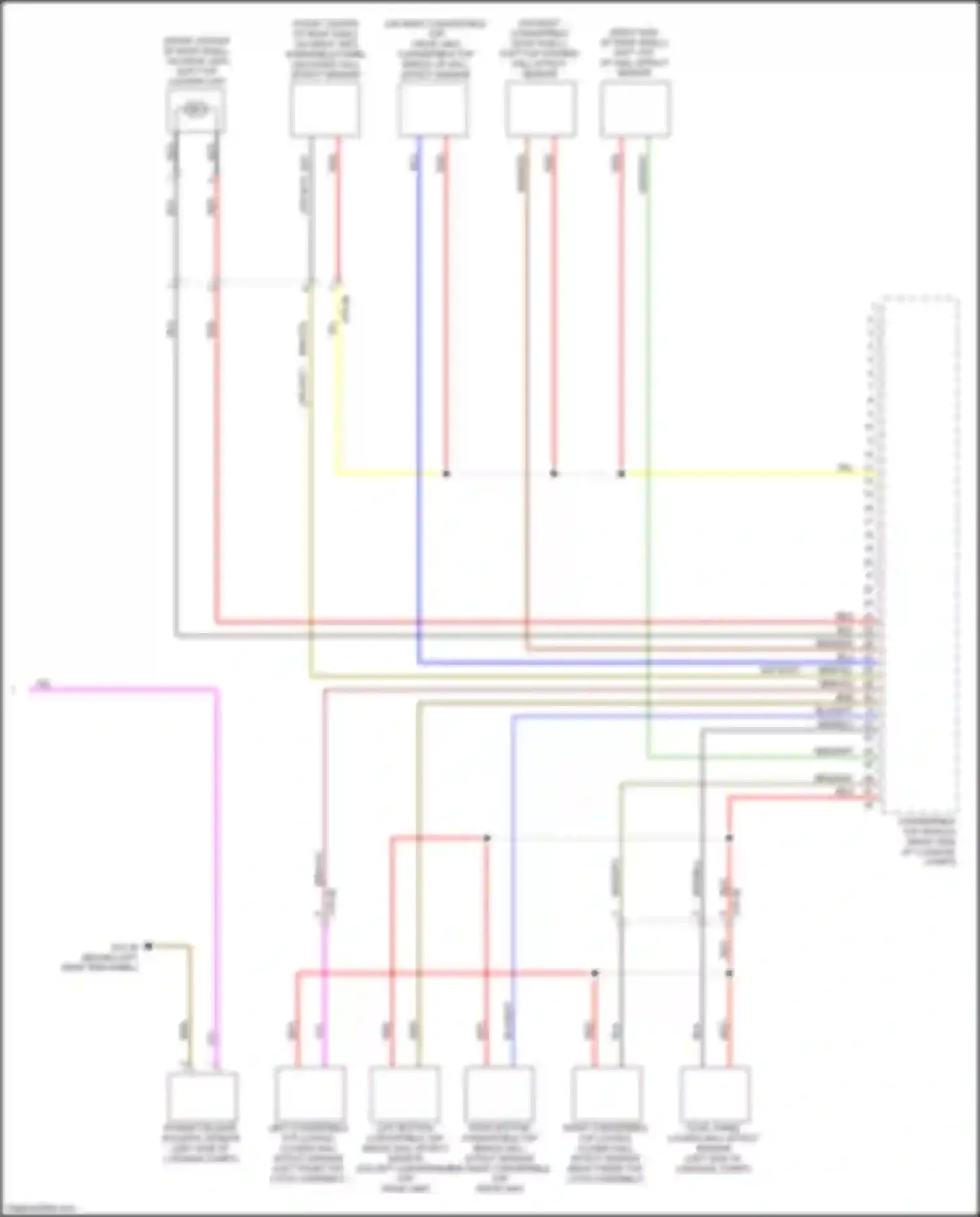 Wiring diagram soft top stowed hall effect sensor for BMW 8 series G14/G15 (2018-2022) (1 of 1)