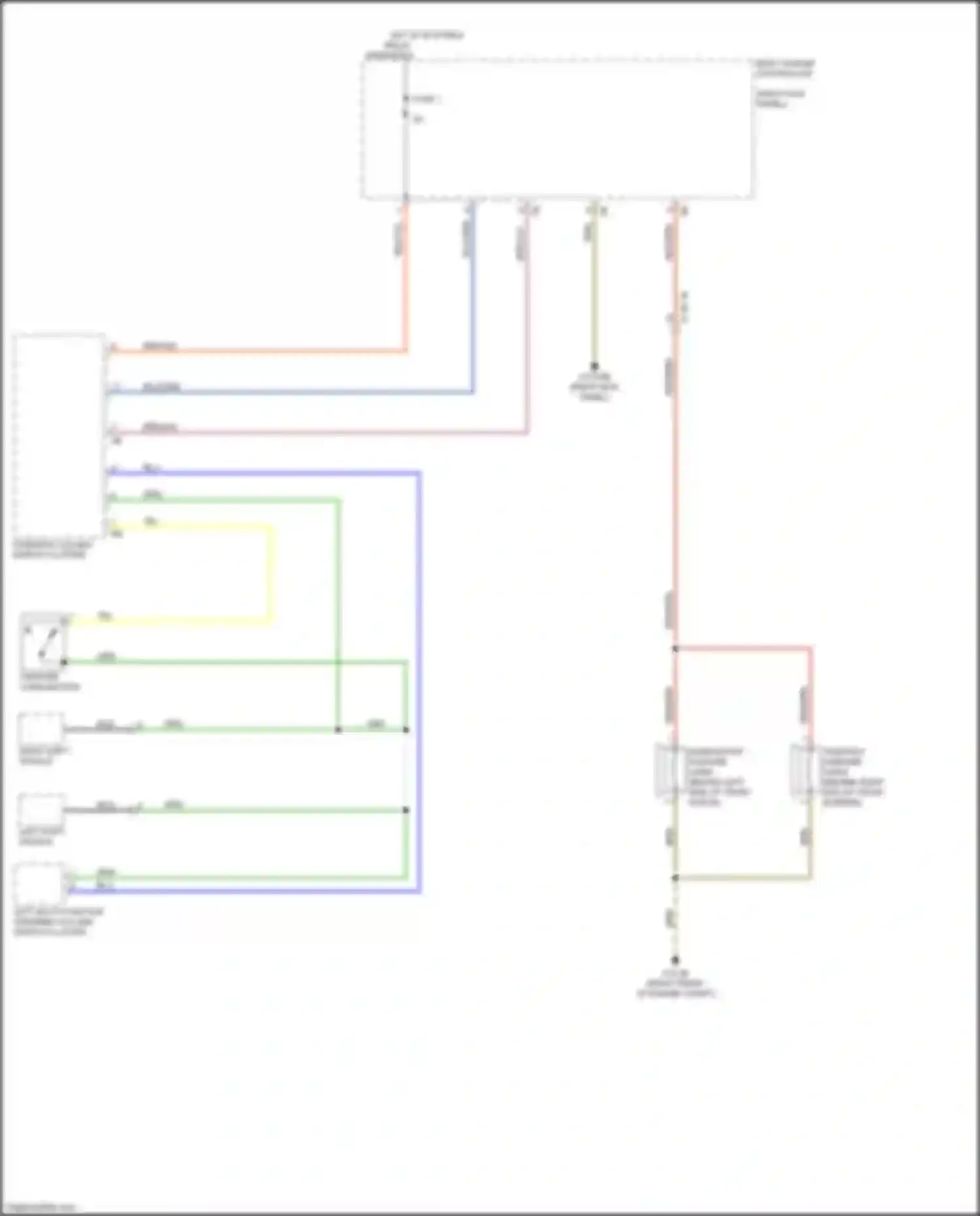 Wiring diagram steering column switch cluster for BMW 8 series G14/G15 (2018-2022) (7 of 10)