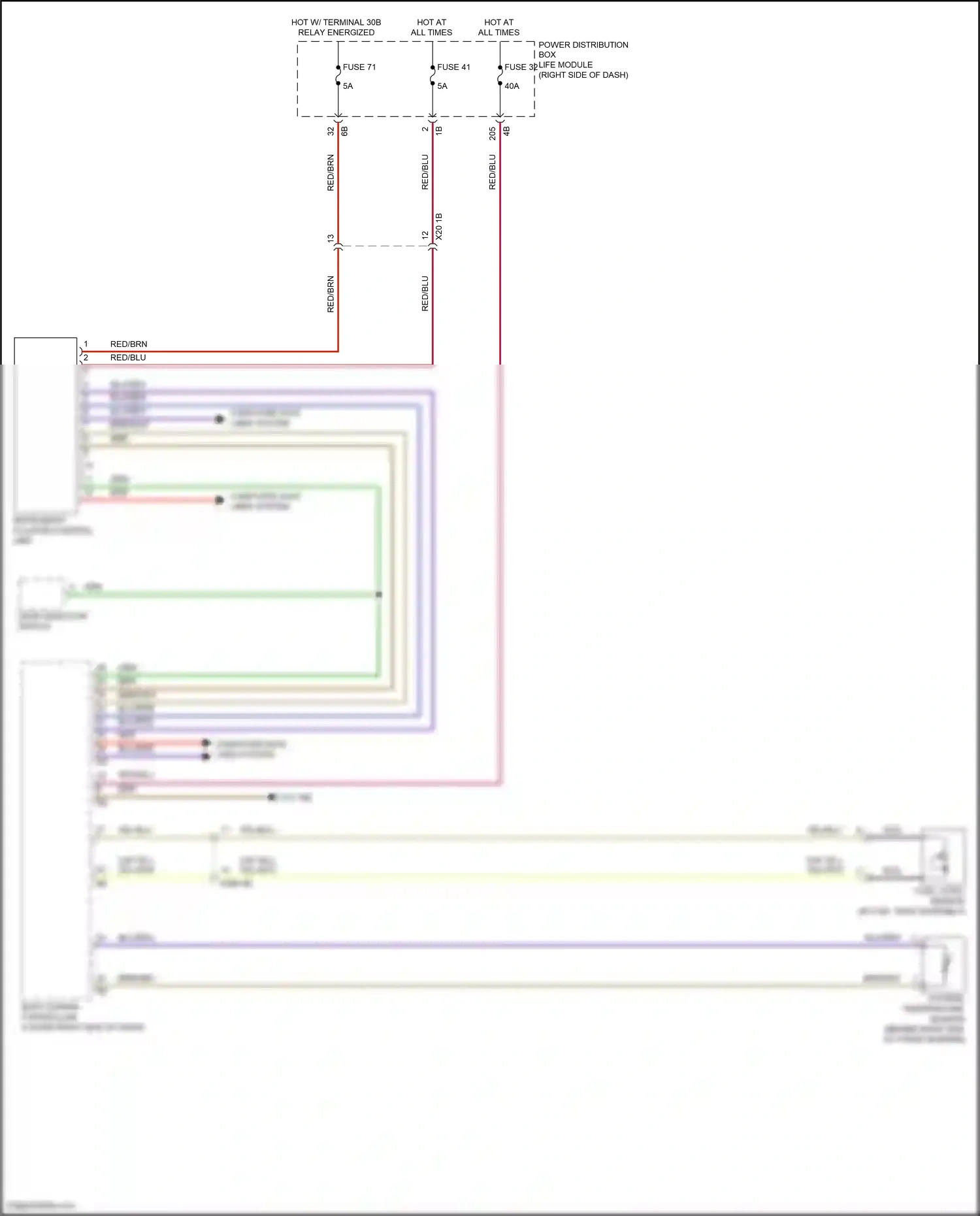 BMW i3 I01 facelift (2017-2023) computer data lines system wiring diagram  (9 of 62)