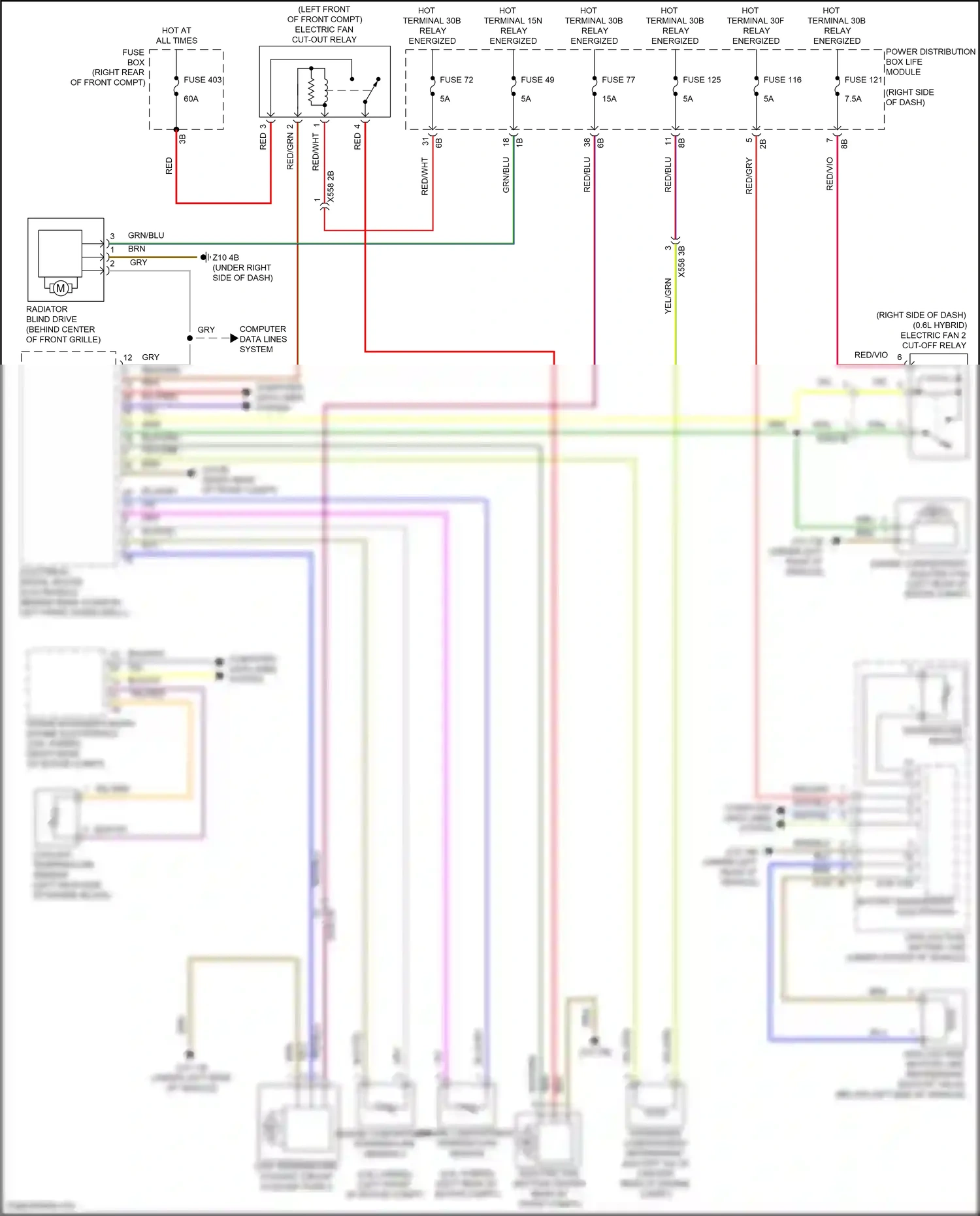 BMW i3 I01 facelift (2017-2023) computer data lines system wiring diagram  (41 of 62)