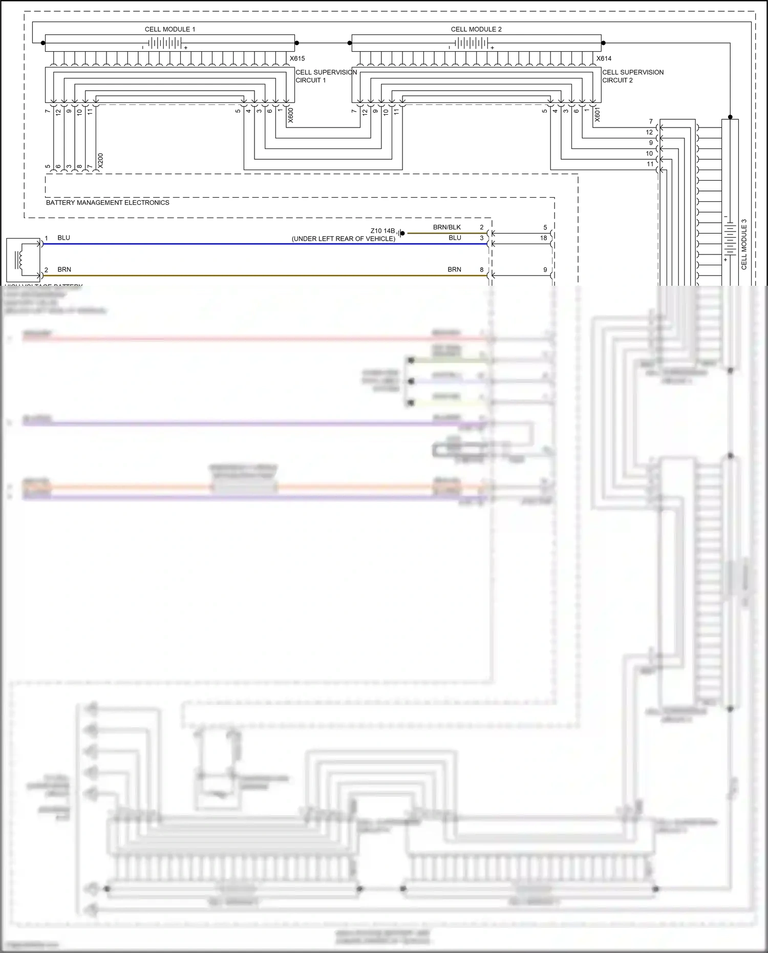 BMW i3 I01 facelift (2017-2023) computer data lines system wiring diagram  (62 of 62)
