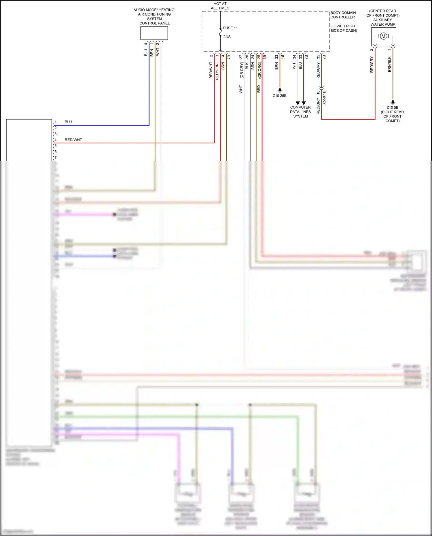 BMW i3 I01 facelift (2017-2023) computer data lines system wiring diagram  (1 of 62)