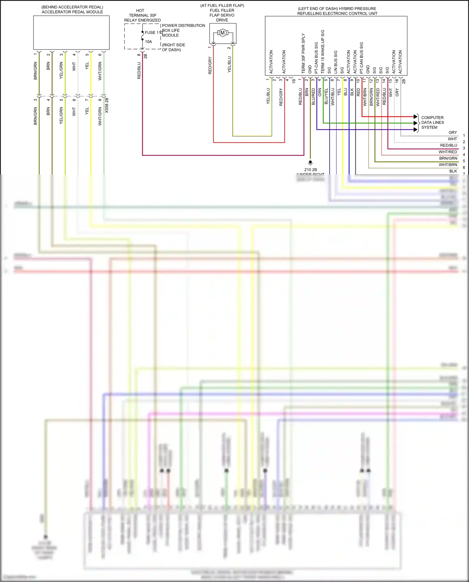 BMW i3 I01 facelift (2017-2023) computer data lines system wiring diagram  (56 of 62)