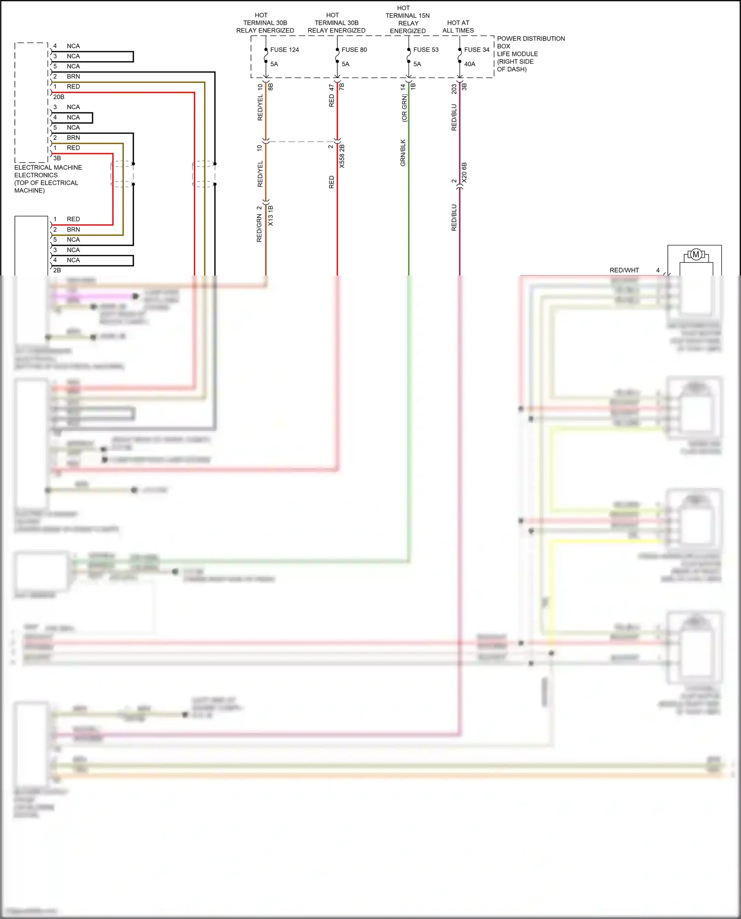 BMW i3 I01 facelift (2017-2023) electrical machine electronics wiring diagram  (1 of 8)