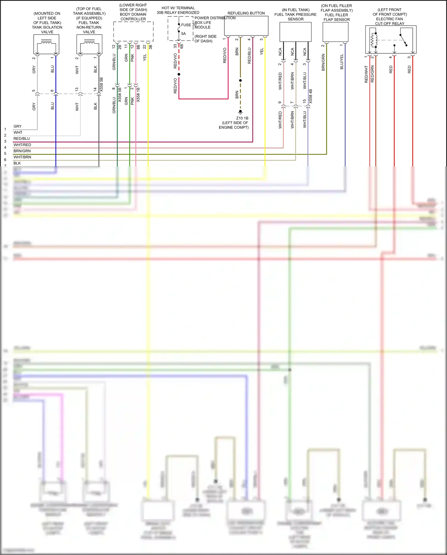 BMW i3 I01 facelift (2017-2023) engine compartment temperature sensor 2 wiring diagram  (3 of 3)