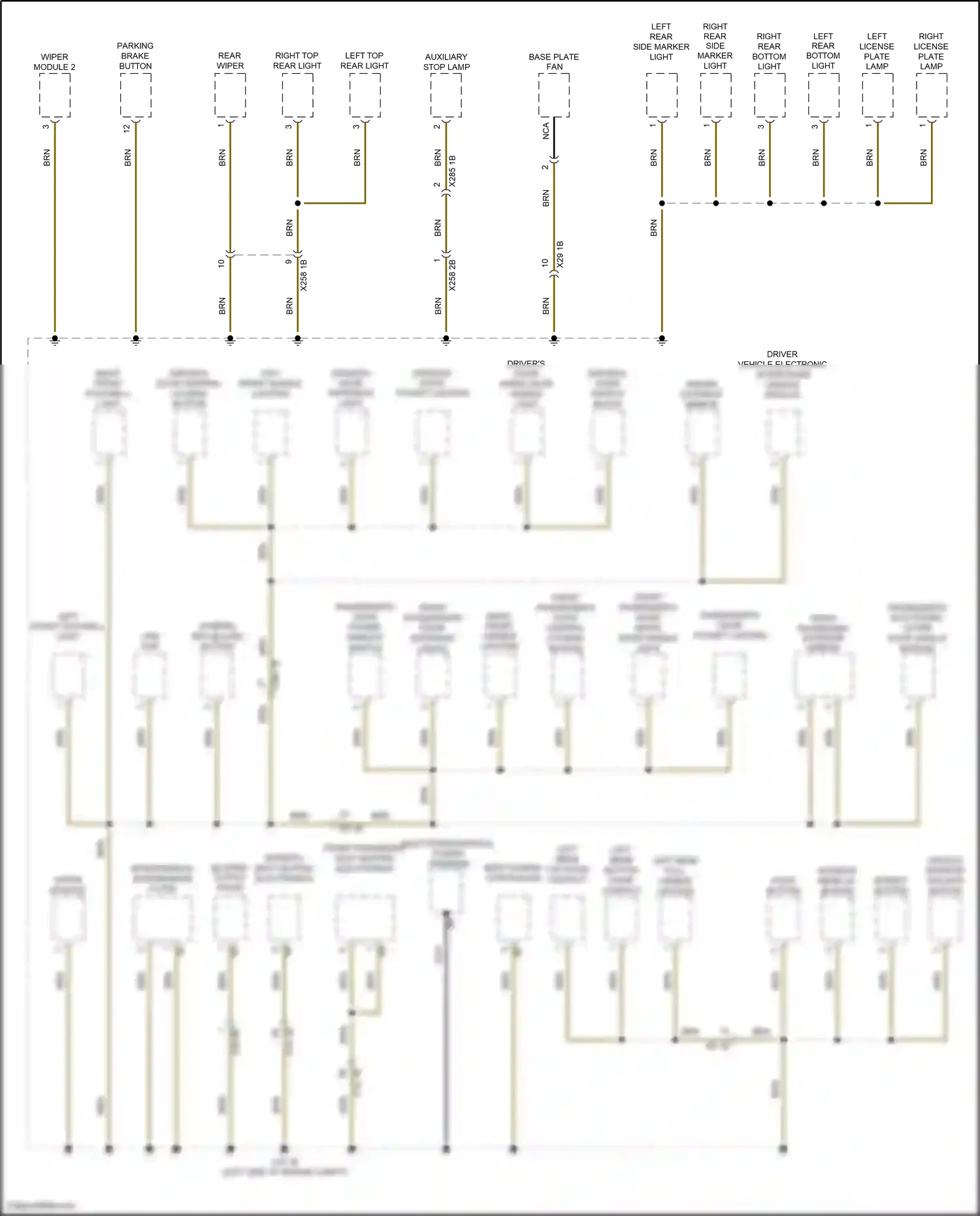 BMW i3 I01 facelift (2017-2023) interference suppression filter wiring diagram  (1 of 2)