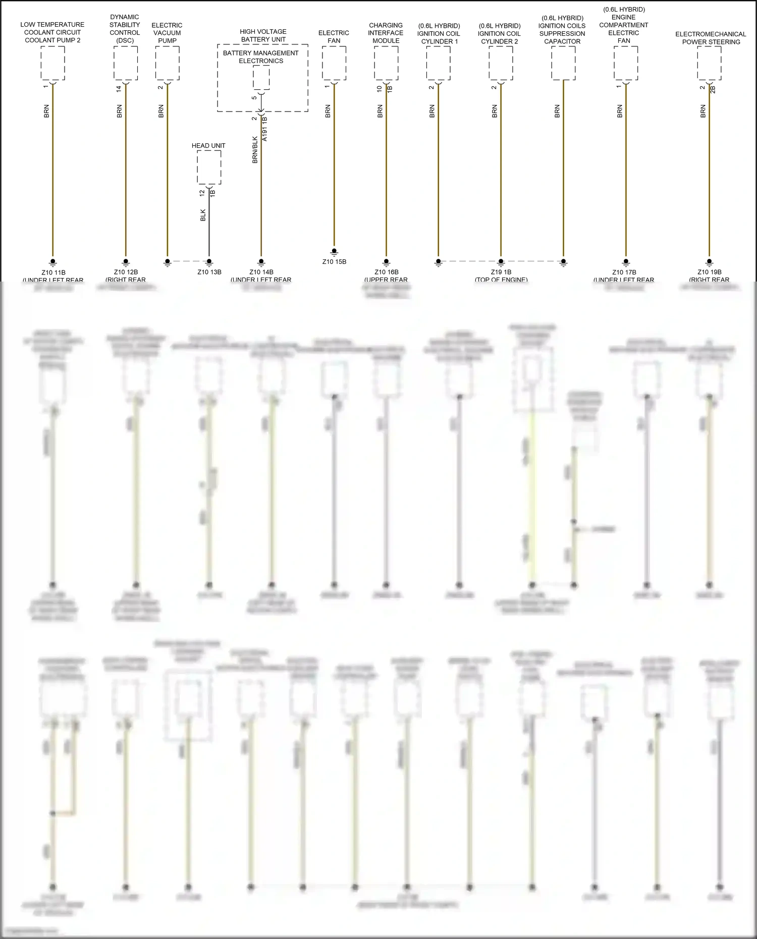 BMW i3 I01 facelift (2017-2023) range extender electrical machine electronics wiring diagram  (2 of 4)