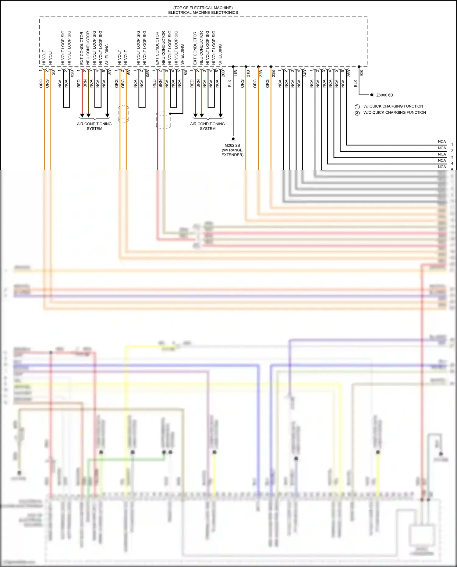 BMW i3 I01 facelift (2017-2023) w/ quick charging function wiring diagram  (4 of 6)