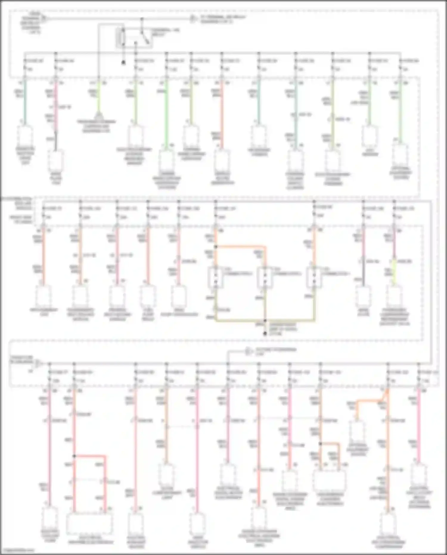 i3 BMW I01 (2013-2017): Power distribution circuit (2 of 3)