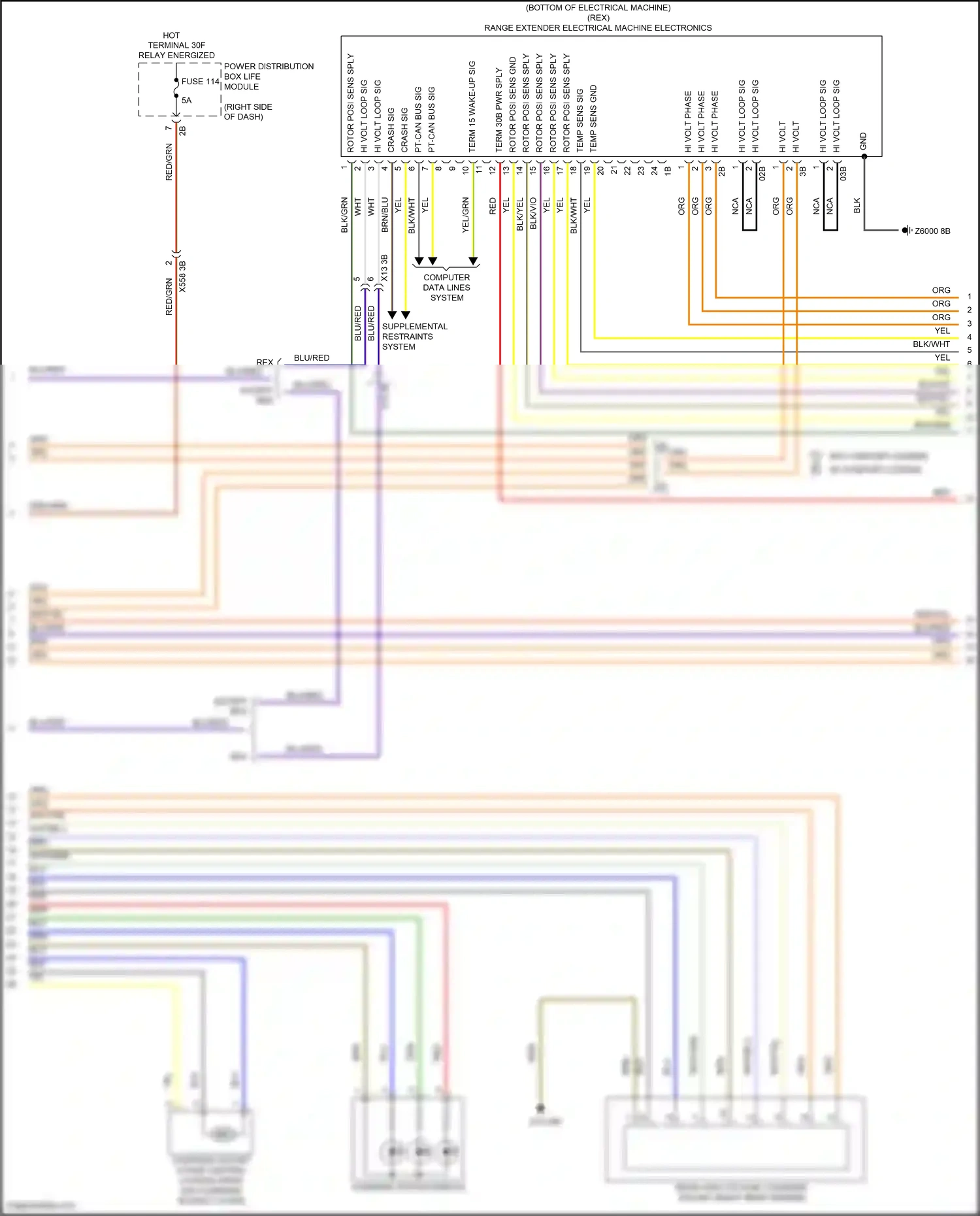 BMW i3 I01 (2013-2017) blu wiring diagram  (56 of 65)
