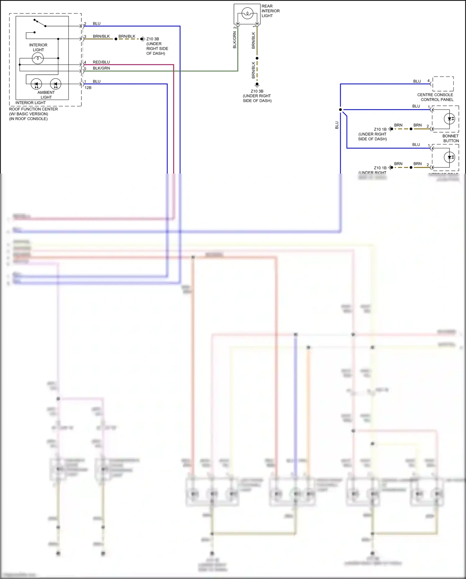 BMW i3 I01 (2013-2017) centre console control panel wiring diagram  (1 of 1)
