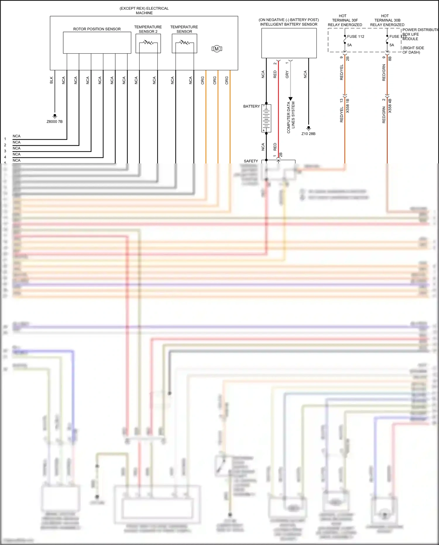 BMW i3 I01 (2013-2017) charging socket central locking drive wiring diagram  (1 of 1)