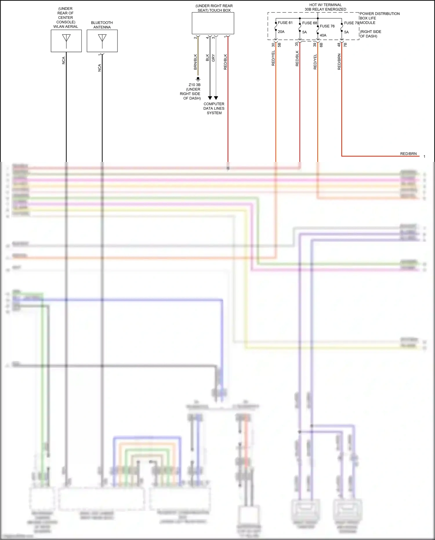 BMW i3 I01 (2013-2017) computer data lines system wiring diagram  (4 of 55)